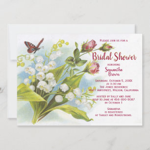 Butterfly Bridal Dusche Einladung