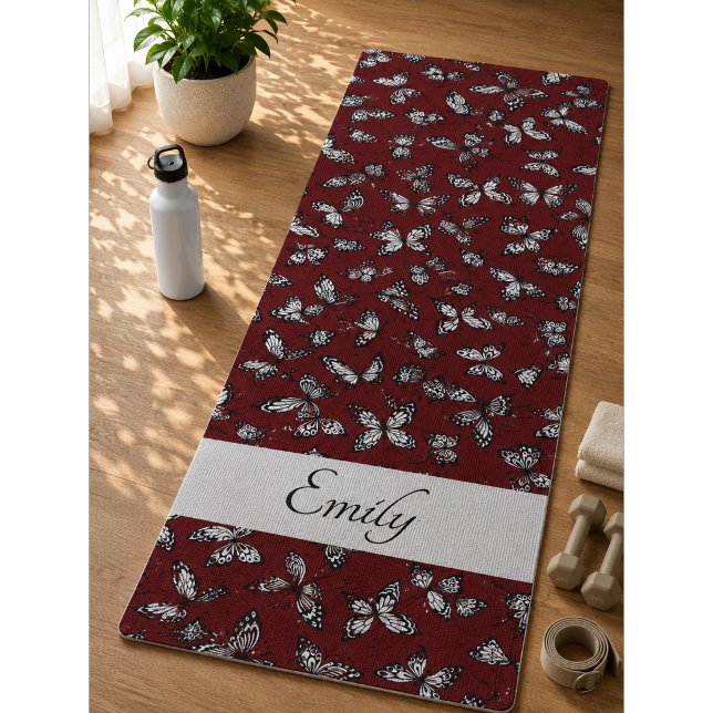Butterfly bunt Pattern Yoga Mat Yogamatte (Von Creator hochgeladen)