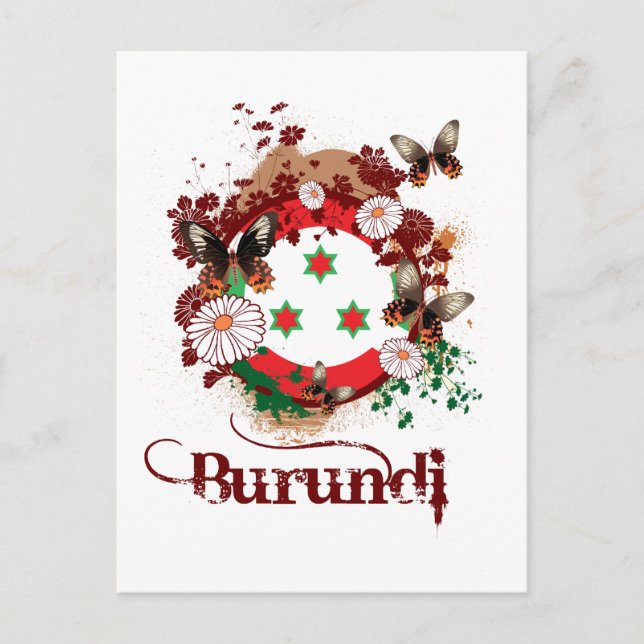 Butterfly Burundi Postkarte (Vorderseite)