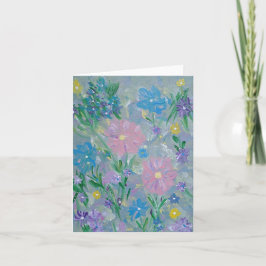 Butterfly Bush Bloral Note Card Dankeskarte