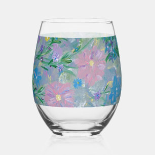 Butterfly Bush Floral Weinglas Ohne Stiel