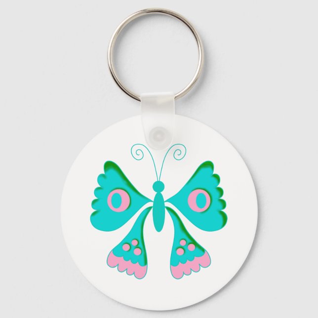 Butterfly Butterflies Kinder Stuff Schlüsselanhänger (Vorderseite)