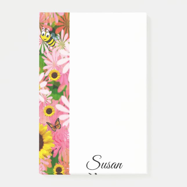 Butterfly-Butterfly Post-it Klebezettel (Vorderseite)