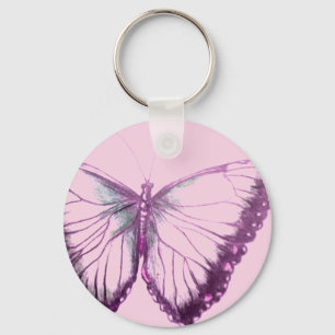 Butterfly Button-Schlüsselanhänger Schlüsselanhänger