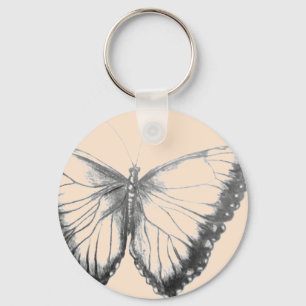 Butterfly Button-Schlüsselanhänger Schlüsselanhänger