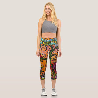 Butterfly Capri Leggings von Laurie