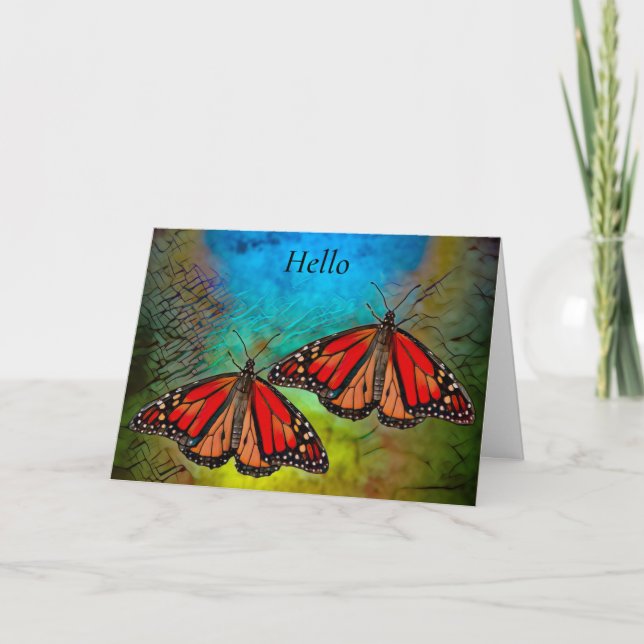 Butterfly Card für Senior in Nursing Zuhause Karte (Vorderseite)