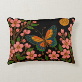 Butterfly Cherry Blossom Moon Dekokissen