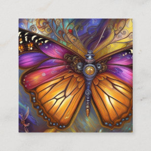 Butterfly Cinematic Digital Painting Quadratische Visitenkarte