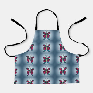 Butterfly Classic Round Sticker Tischnummer Schürze