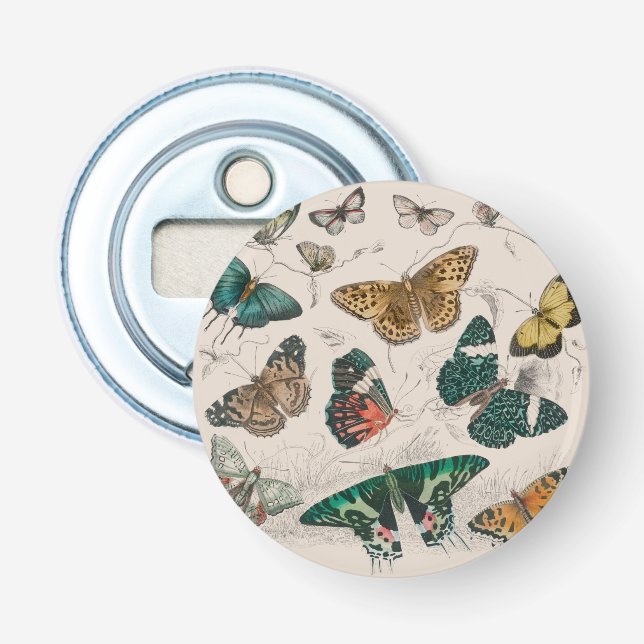 Butterfly Collection Antike Schmetterlinge Flaschenöffner (Vorderseite)