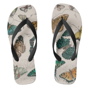 Butterfly Collection Antike Schmetterlinge Flip Flops