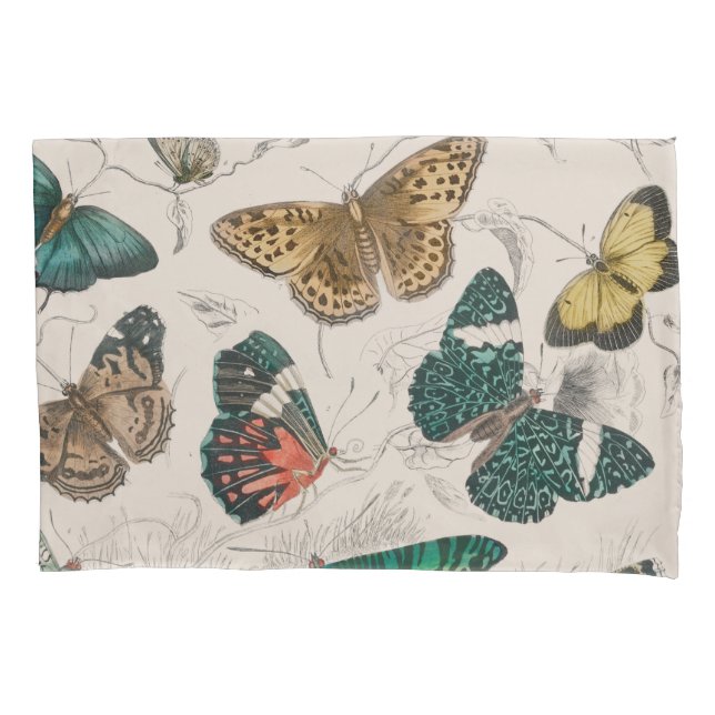 Butterfly Collection Antike Schmetterlinge Kissenbezug (Vorderseite)