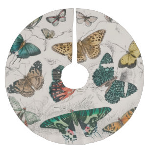 Butterfly Collection Antike Schmetterlinge Polyester Weihnachtsbaumdecke