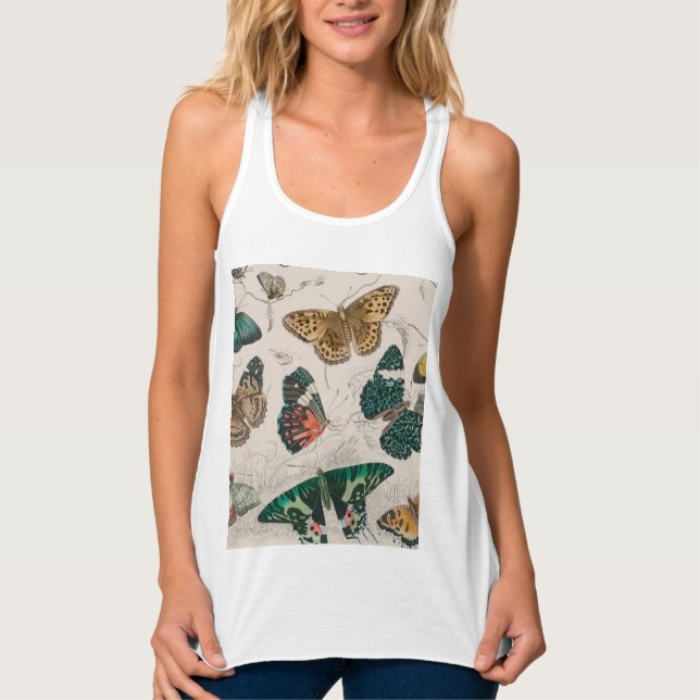 Butterfly Collection Antike Schmetterlinge Tank Top (Vorderseite)