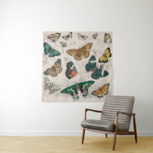 Butterfly Collection Antike Schmetterlinge Wandteppich