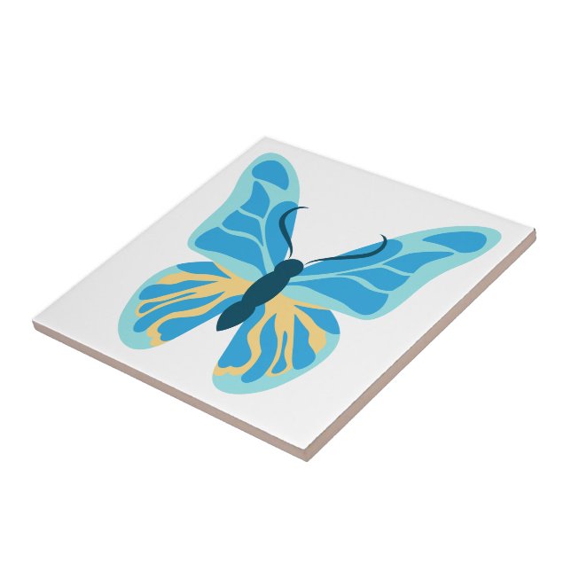 Butterfly Custom Color Graphic Fliese (Seite)