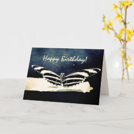 Butterfly Custom Happy Birthday Karte
