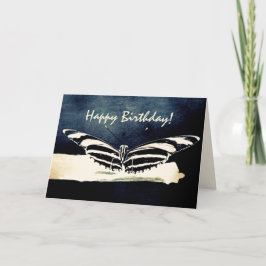 Butterfly Custom Happy Birthday Karte