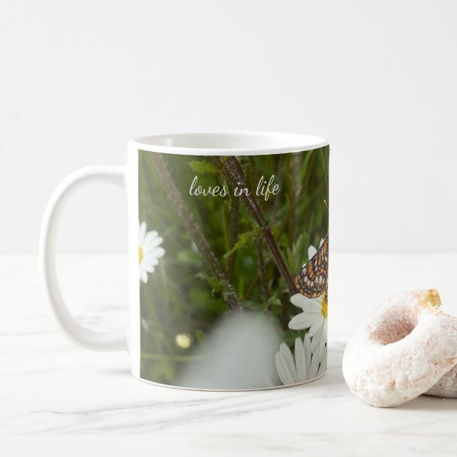Butterfly & Daisy Kaffeetasse (Mit Donut)