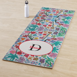 Butterfly Dance Floral Monogram Yogmatte Yogamatte