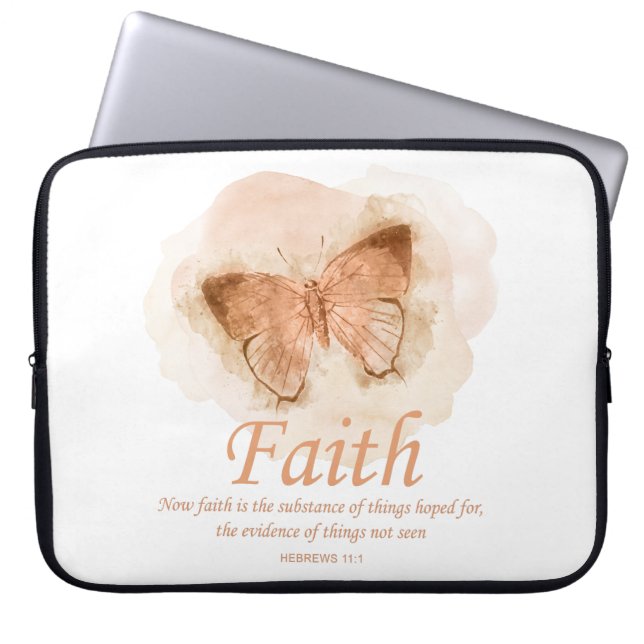 Butterfly der Christlichen Bibel der Frauen: Der G Laptopschutzhülle (Vorderseite)