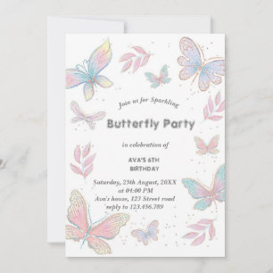 Butterfly-Design Einladung