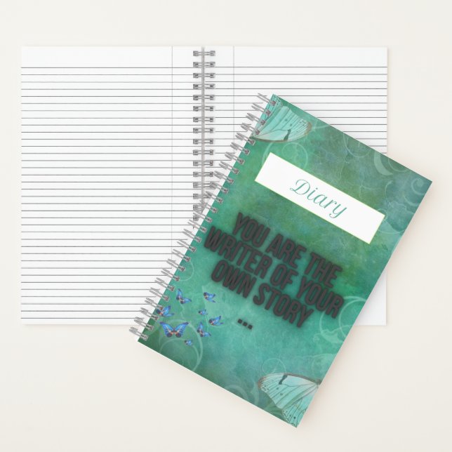 Butterfly Diary – Elegant Journal Notebook Notizbuch (Innen)