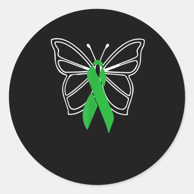 Butterfly Donate Life Organ Donor Runder Aufkleber (Vorderseite)
