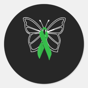 Butterfly Donate Life Organ Donor Runder Aufkleber