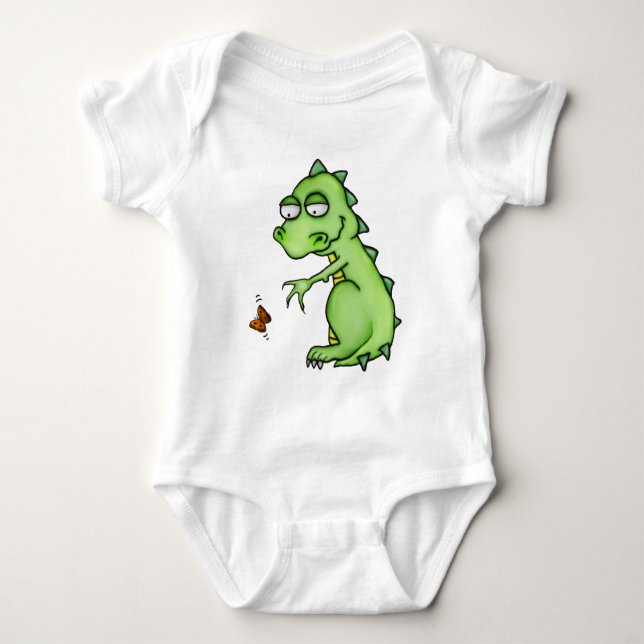 Butterfly Dragon Baby Strampler (Vorderseite)