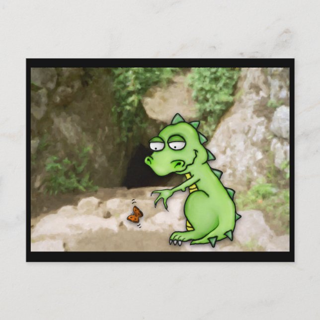 Butterfly Dragon Postkarte (Vorderseite)