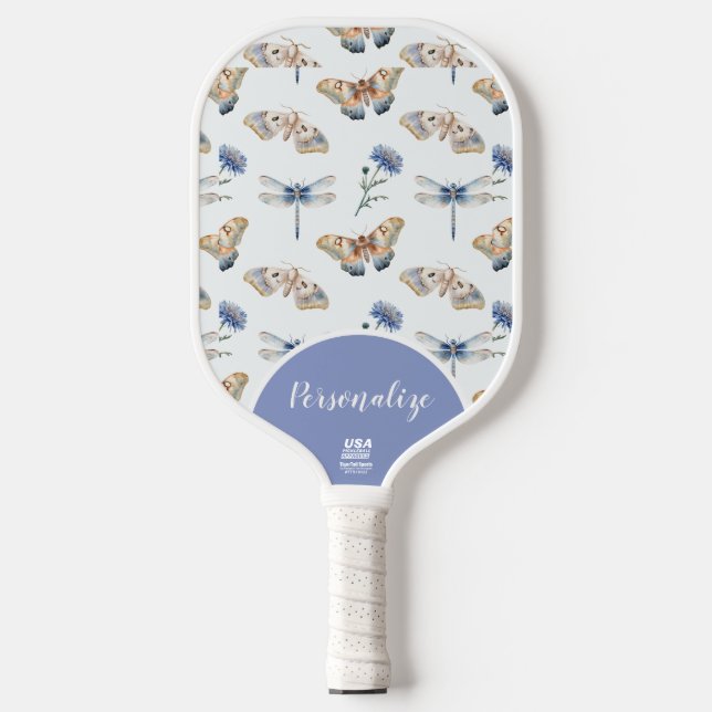 Butterfly Dragonfly Dainty Hübsch Offiziell USA Pickleball Schläger (Vorderseite)