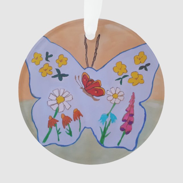 Butterfly Dream Acrolic Ornament (Vorderseite)
