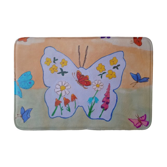 Butterfly Dream Bath Mat Badematte (Vorderseite)