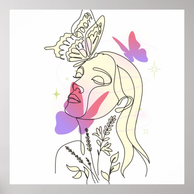 Butterfly Dream - Künstlerisches Wall Poster (Vorne)