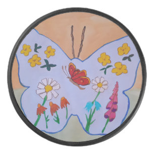 Butterfly Dreaming Eishockey Puck
