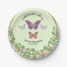 Butterfly Dreams: Baby Shower Paper Teller
