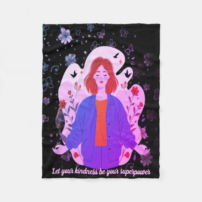 Butterfly Dreams - Cozy Baby Wrap Fleecedecke (Vorderseite)