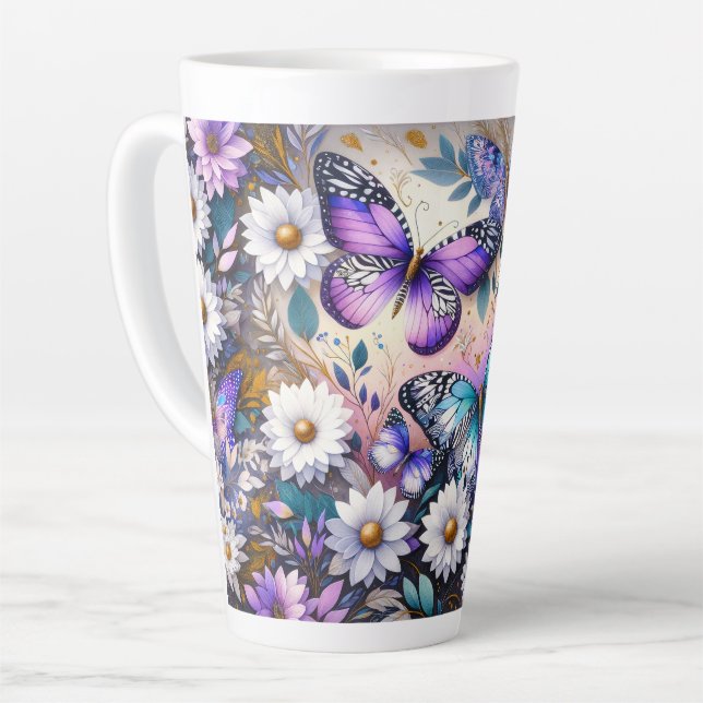 Butterfly Dreams Floral Milchtasse (Linke Ecke)