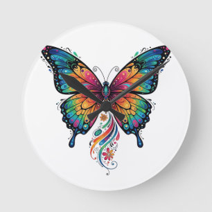 Butterfly Dreams Horloge murale - Nature colorée