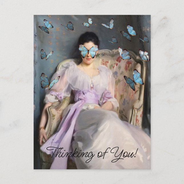 Butterfly Dreams II Denken Sie an Sie Postkarte (Vorderseite)