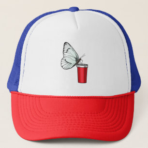 Butterfly Drink Tasse Truckerkappe