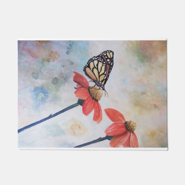 Butterfly-Druckauftrag Fußmatte (Vorderseite)