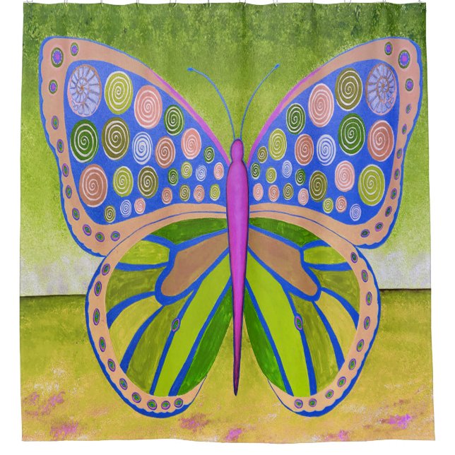 Butterfly-Duschvorhang Duschvorhang (Vorderseite)
