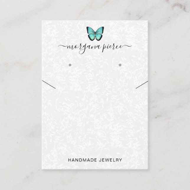 Butterfly-Earring und Nekklace-Display-Holder Visitenkarte (Vorderseite)