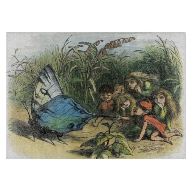 Butterfly Elf Artwork Niedlich Elves Schmetterling Schneidebrett (Vorderseite)