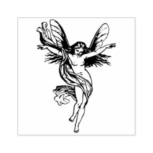 Butterfly Fairy Girl Fantasie Gummistempel