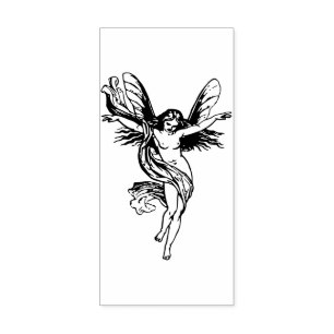 Butterfly Fairy Girl Fantasie Gummistempel