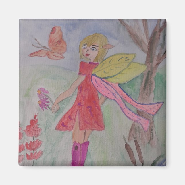 Butterfly Fairy Magnet (Vorne)
